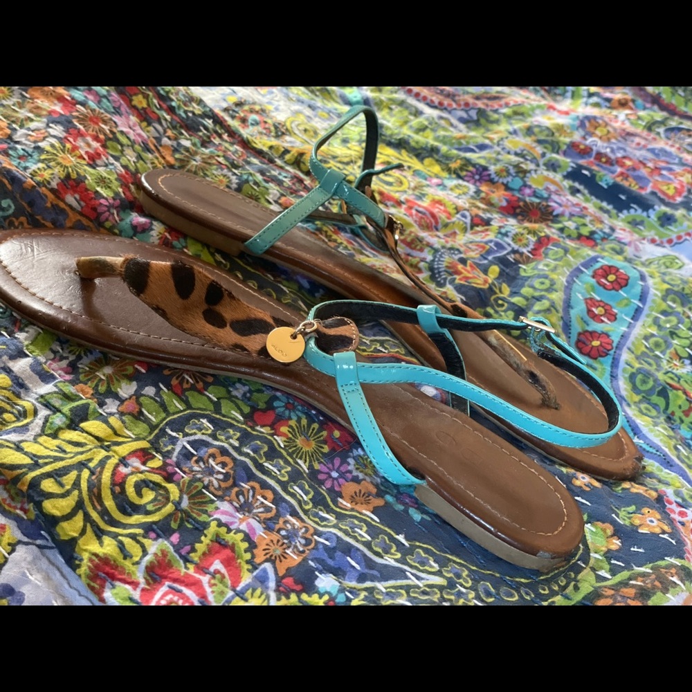 Aldo 🐆 flat thong sandals 9.5
